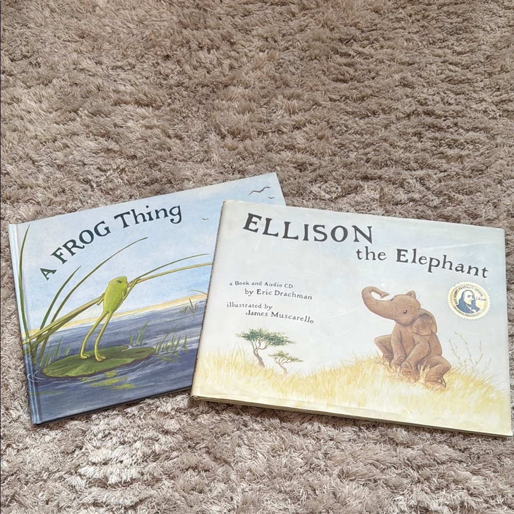 Children's Storybook Set - A Frog Thing & Ellison the Elephant
